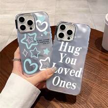 1pc Solid Color Asymmetric Textured Unisex Anti-Slip Anti-Drop Stand Phone Case Compatible With IPhone 7/8/11/12/13/14/15/X/Xr/Xs/Plus/Pro/Pro Max/Se2 - silver[0] - View 3