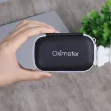 1/2個指尖血氧飽和度監測儀保護套，血氧儀收納袋，旅行便攜袋，適用於血氧飽和度監測儀 (黑色) - 黑色 - 查看 3