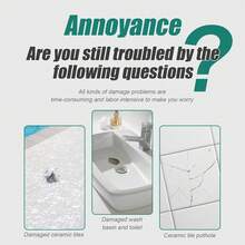 1pc Tile Repair Cream, Rapid Drying Adhesive For Repairing Bathrooms, Marbles, Furniture, Toilets, Cracks - 1 Set 3pcs - View 6