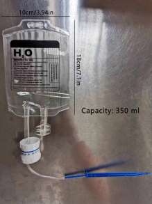 1入組植物滴灌袋,自動花卉澆水裝置,植物生命滴灌袋與自動調節流量的植物自動澆水系統裝置,350毫升水袋適用於室內室外盆栽植物 - 無色 - 查看 5