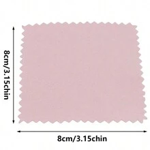 10/20/30/50入組珠寶拋光布,雙層絨面拋光布,適用於銀、金清潔工具 - 粉色 - 查看 3