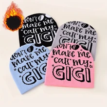 1頂y2k風格哥德風gigi提花針織帽-溫暖時尚的針織帽,適用於戶外活動、騎車、旅行和滑雪 - 多色 - 查看 9