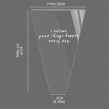 10入組清透花紋禮品袋,適用於情人節、閨蜜禮物、派對裝飾 - 款式A - 查看 10