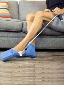 1 Pieza Ayudante para Calcetines - Deslizadores de Calcetines para fácil puesta y quitado - Ayudas para subir - Ayudas para Calcetines para personas mayores, embarazadas y ancianos, Cinturón, Accesorios de Zapatos y Botas