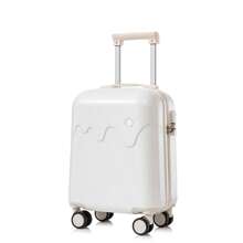 Ice Cream Suitcase Universal Wheel Pull Rod Box Light Boarding Student Suitcase Travel Box 18 Inch For Men And Women Bag For School School Accessories School Stuff - White - View 2