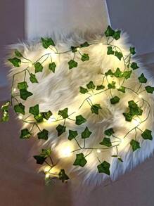 1 件 6.56 英尺/16.4 英尺/32.8 英尺装饰灯串 - 人造常绿叶 LED 灯串、装饰夜灯、室内装饰氛围灯、墙壁装饰夜灯、桌面装饰夜灯，适用于房间、酒吧、生日派对、餐厅、客厅装饰、生日礼物（不含电池） - 樹葉燈 - 查看 5