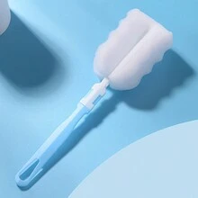 1pc Sponge Cup Brush For & As Gift For Cleaning Milk Bottle, Cup & Kitchen - Multicolor - View 3