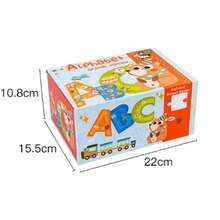 1入組木製字母和數字拼圖,abc視覺詞彙學習動物拼圖,玩具聖誕萬聖節感恩節生日禮物：動物拼圖：abc學習玩具 - 彩色 - 查看 7