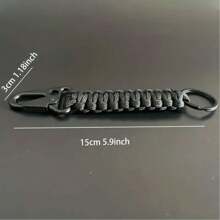 7 芯傘繩掛繩,帶安全扣,編織繩,適合戶外活動和旅行 - 軍綠色 - 查看 2