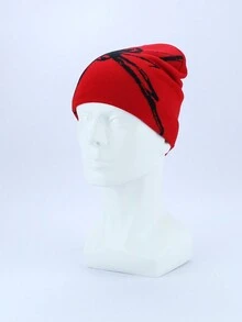 1頂中性蜘蛛提花針織帽,春秋防風保暖帽,無邊休閒針織帽,適合大部分人的大小 - 彩色 - 查看 6