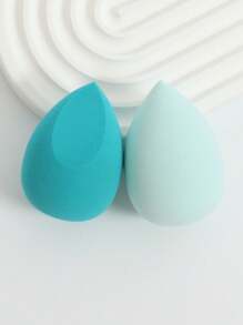 2pcs Makeup Sponges Set, Makeup Sponge For Foundations Mixing, Liquid, Cream And Powder, Multicolor Cosmetic Sponge, Non-Latex Dry & Wet Dual-Use Base Makeup Puff, Suitable For All Skin Types.