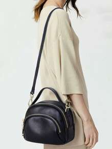 Bolsa Crossbody Portátil Com Vários Compartimentos E Vários Bolsos