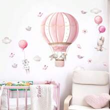 BRUP 2 miếng dán tường hình thỏ hồng dễ thương hoạt hình cho phòng ngủ, phòng khách, phòng trẻ em, trang trí tường, nhãn dán, decal dán tường, decal vinyl để trang trí nhà cửa, vật dụng trang trí mùa xuân làm mới ngôi nhà của bạn, nhãn dán trang trí lễ hội quà tặng sinh nhật, tốt nghiệp - Nhiều màu - Xem 6