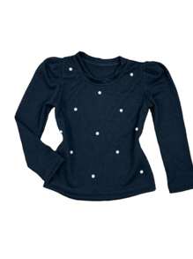 Young Girls Blouses - 黑色 - 查看 2