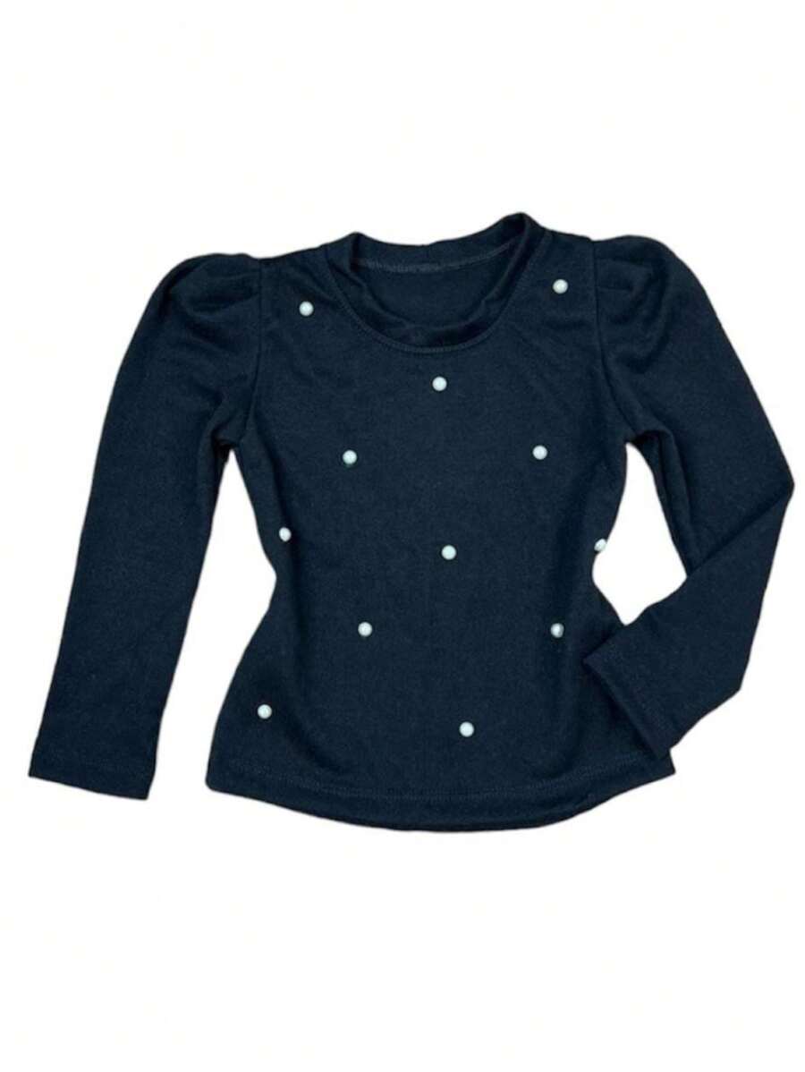 Young Girls Blouses - 黑色 - 查看 1