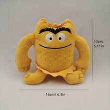 情緒怪獸毛絨玩具,安撫情緒毛絨娃娃,可愛的填充玩具,聖誕生日禮物 - 黃色 - 查看 1