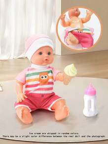 14 Inches Silicone Newborn Vinyl Baby Dolls With Accessories, New Design Simulation Vinyl Lifelike Baby Dolls,High Quality Vinyl Body Newborn Baby Doll, For Kids.