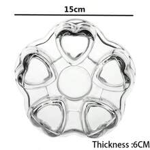 Sun's Tea普遍適用實心水晶玻璃茶壺加熱器|茶保溫器|茶壺加熱底盤|茶蠟燭加熱器-燭光永不熄滅 - 無色 - 查看 2