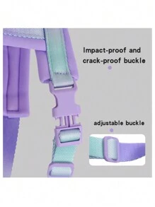 Hp255 Explosion-Proof Pet Chest And Back Strap For Medium And Large Dogs, Comfortable Pet Leash With Shock Absorption - Baby Blue - View 3