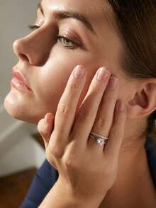 AETOLIA 1入組簡約韓款S925銀戒指套裝，優雅新年戒指情人節禮物婚禮珠寶 - 銀色 - 查看 6