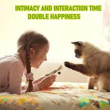 3/5入組互動式貓玩具,有趣的咀嚼玩具可清潔牙齒和室內玩耍 - 彩色 - 查看 4