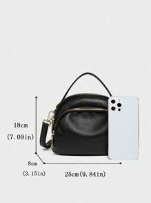 Bolsa Crossbody Portátil Com Vários Compartimentos E Vários Bolsos