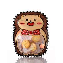 10pcs Cartoon Animal Patterned Self-Sealing Bag Astronaut Design Sealable Bag Rabbit Snack Bag Cat Themed Packaging Bag Candy & Jewelry Separation Pouch - 10 Hedgehogs - View 9