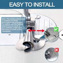 8 Sizes Sewing Machine Foot Set Including Rolled Hem Foot, Rolled Hem Pressure Foot, For Hemming, Quilting And Sewing - Silver - View 3