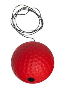 1pc Head-Mounted Punching Speed Ball For Stress Relief, Agility Training And Entertainment - Black Red - View 2