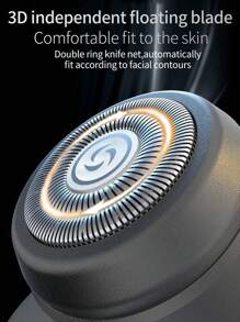 1pc+Usb Powered+2w+Electric Shaver - Black - View 2