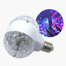Foco Fiesta Led Giratorio Doble Luz Colores Rgb - Blanco - Ver 3