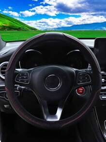 MEIKAXIU 1 Miếng Da 3D Dập nổi Nắp vô lăng ô tô Không có Bên trong Nhẫn , Thoải mái & Mềm mại , Phù hợp 14.5-15 Inch Ô tô/xe hơi Phụ kiện - Đỏ - Xem 7