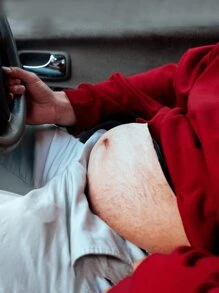 Original Riñonera Con Forma De Barriga Cervecera En Varios Colores - Albaricoque - Ver 5