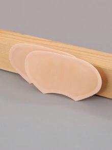 1pair Super Soft Silicone Heel Grips For Men And Women, Prevent Heel Slipping And Chafing, Anti-Slip Heel Pads - Beige - View 8