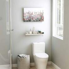 1入組藍色黃色花卉牆藝術家居裝飾帆布畫廚房印刷圖片,現代藝術品裝飾無框畫作,適用於家居客廳和餐廳 - 粉色 - 查看 5