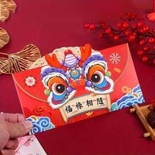 4pcs Chinese Style Creative Red Envelopes For Spring Festival - Multicolor - View 5