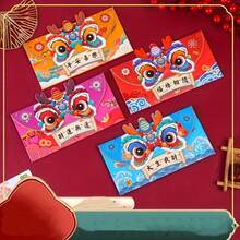 4pcs Chinese Style Creative Red Envelopes For Spring Festival - Multicolor - View 1