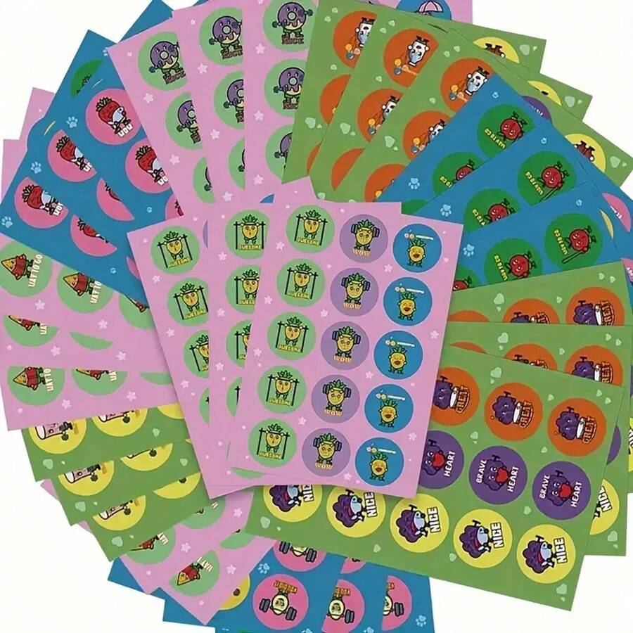 9pcs Scratch And Sniff Stickers, Variety Smell Decals, Teacher & Parent