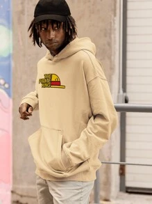 Men Sweatshirts - 卡其色 - 查看 4