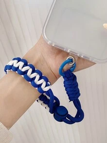 1入組情侶通用鑰匙扣,情人節禮物,編織有彈性的鑰匙扣,多功能手腕鑰匙扣,可連接手機,便攜式汽車鑰匙扣,全季度通用的包、腰部鑰匙扣 - 彩色 - 查看 6