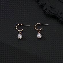 Korean Style Simple Chic Iridescent Pearl Stud Earrings, Delicate And Elegant Ear Accessory - Multicolor - View 3