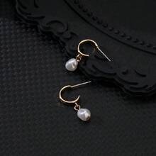 Korean Style Simple Chic Iridescent Pearl Stud Earrings, Delicate And Elegant Ear Accessory - Multicolor - View 2