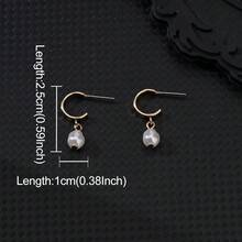 Korean Style Simple Chic Iridescent Pearl Stud Earrings, Delicate And Elegant Ear Accessory - Multicolor - View 4