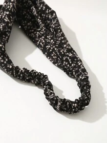 3pcs Women's Simple And Fresh Fabric Cross Printed Headbands, Suitable For Daily Use - Multicolor - View 5