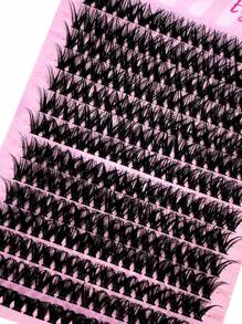 HBZGTLAD 14排50d熱熔混合長度10-17mm假睫毛,天然貂毛般的觸感,3d個人化妝假睫毛,濃密自植的假睫毛群 - D - 查看 4