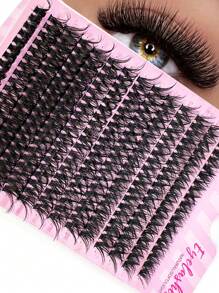 HBZGTLAD 14排50d熱熔混合長度10-17mm假睫毛,天然貂毛般的觸感,3d個人化妝假睫毛,濃密自植的假睫毛群 - D - 查看 1