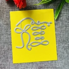 1 件沖孔模板,適用於 Diy 剪貼簿、紙質工藝品、壓花、金屬切割和模具製作 - 銀色 - 查看 5