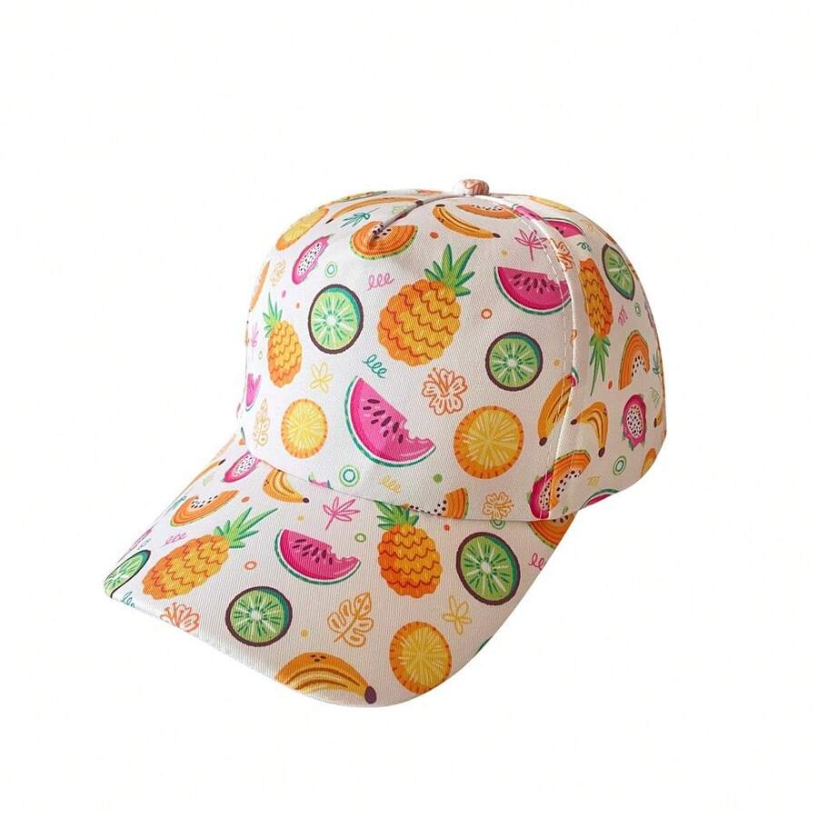 男女童戶外運動沙灘棒球帽 - 米色 - 查看 1