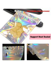 20pcs-Holographic Bags Colorful Deodorant Bags And Resealable Aluminum Foil Bags Polymer Film Sample Bags, Perfect For Party Storage - Multicolor - View 5