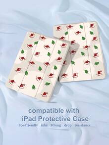 1入組樹和帽紋理筆記本套,具有記筆位置,防摔,支援睡眠/喚醒,適用於三星、華為、小米和ipad等平板電腦 - 彩色 - 查看 2